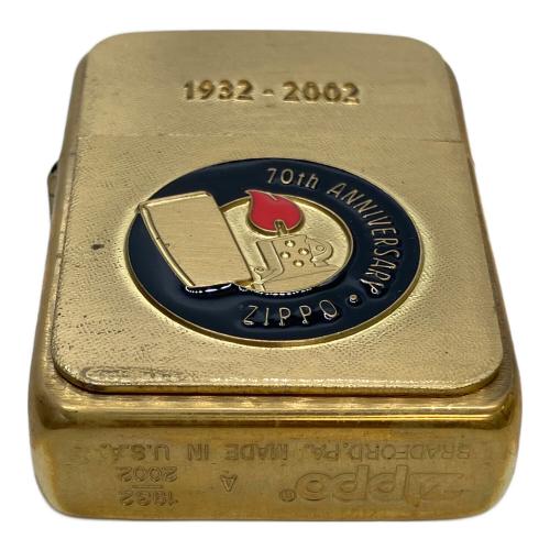 ZIPPO (ジッポ) オイルライター 2002年製 70周年記念 1932-2002