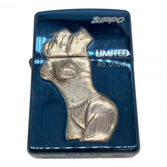 ZIPPO (ジッポ) オイルライター 1999年製 ランジェリーブルー シリアルナンバー0100.