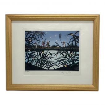 版画 藤城清治 ほたるこい