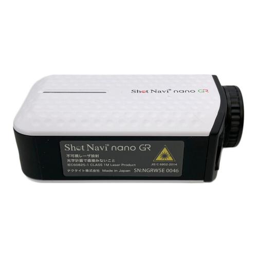 Shot Navi nano GR ゴルフ距離測定器 ホワイト