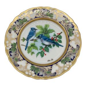 Noritake (ノリタケ) クリスマスプレート Blue Jay