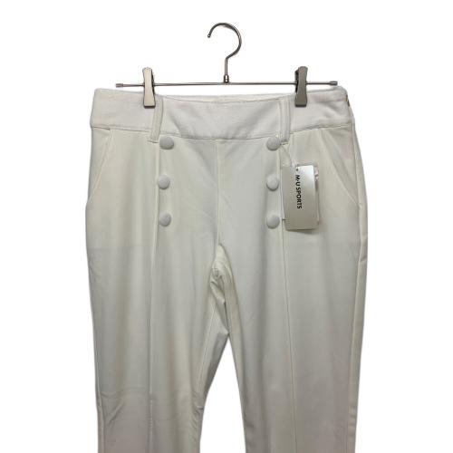 M U SPORTS (エムユースポーツ) ゴルフパンツ 701H8508WK レディース SIZE 46 ホワイト