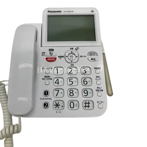 Panasonic (パナソニック) 子機付電話機 VE-GD69-W