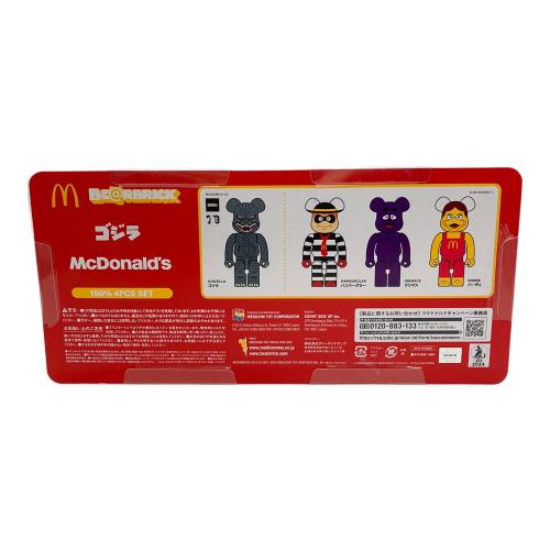 BE@RBRICK (ベアブリック) ゴジラ×マクドナルド　150%　4PCS SET
