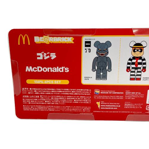 BE@RBRICK (ベアブリック) ゴジラ×マクドナルド　150%　4PCS SET