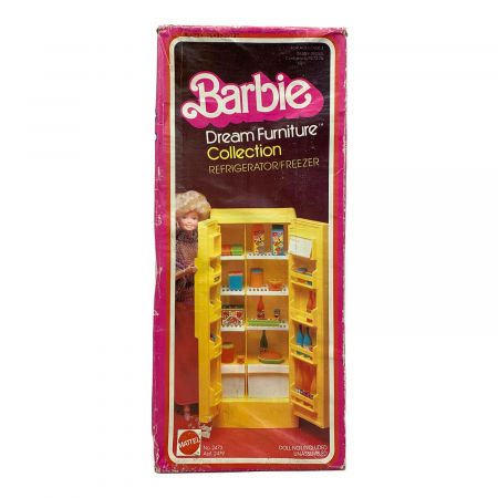Mattel (マテル) Barbie（バービー）冷蔵庫冷凍庫 イエロー