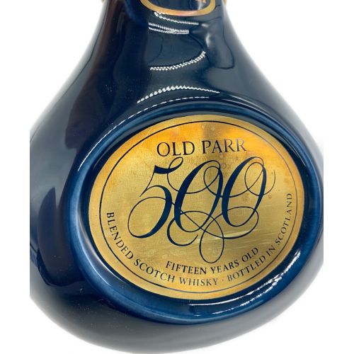 ◇注目! オールド・パー 500周年 青 陶器ボトル 750ml 43% スコッチ Old Parr オールドパー 500周年記念ボトル 買取 しました