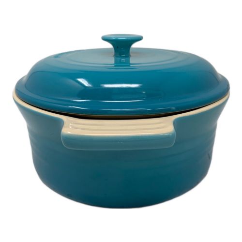 LE CREUSET (ルクルーゼ) 蓋付き鍋 ブルー 22ＣＭ