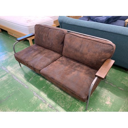 journal standard Furniture (ジャーナルスタンダードファニチャー) LAVAL SOFA ブラウン 3人掛けソファ js f1409 ヌバックレザー(牛革)