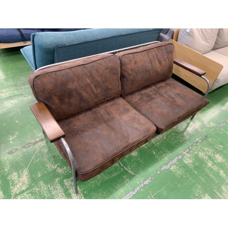 journal standard Furniture (ジャーナルスタンダードファニチャー) LAVAL SOFA ブラウン 3人掛けソファ js f1409 ヌバックレザー(牛革)