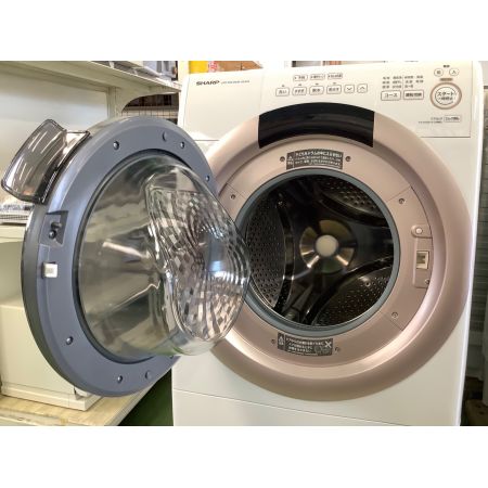 SHARP (シャープ) ドラム式洗濯乾燥機 輸送ボルト有 68 7.0kg ES-S7G-NL 2022年製 クリーニング済 50Hz／60Hz