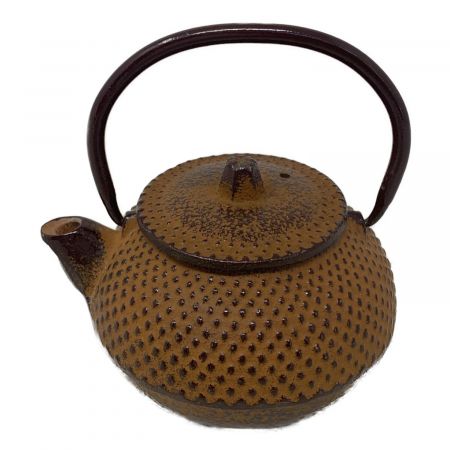鉄瓶 アラレ 茶 7ｃｍ 蓋付
