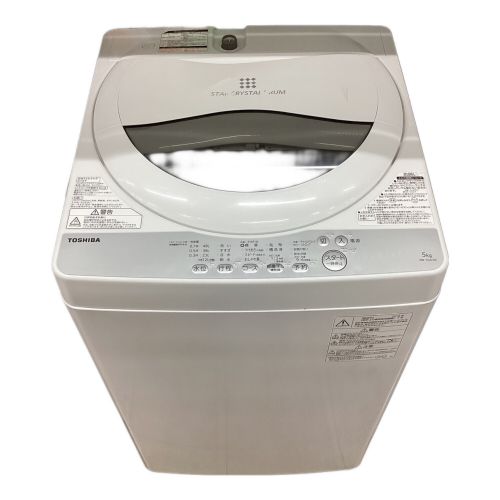 TOSHIBA (トウシバ) 全自動洗濯機 ※キズ有 5.0kg AW-5G6 2018年製 クリーニング済 50Hz／60Hz