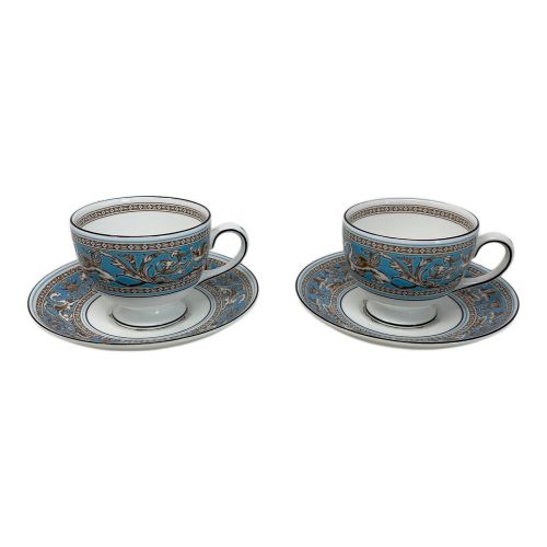 Wedgwood (ウェッジウッド) カップ&ソーサー フロレンティーン・ターコイズ 2Pセット