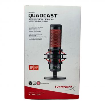 HyperX (ハイパーエックス) QuadCast USBコンデンサーゲーミングマイク スタンドアロンマイク HX-MICQC-BK  -｜トレファクONLINE