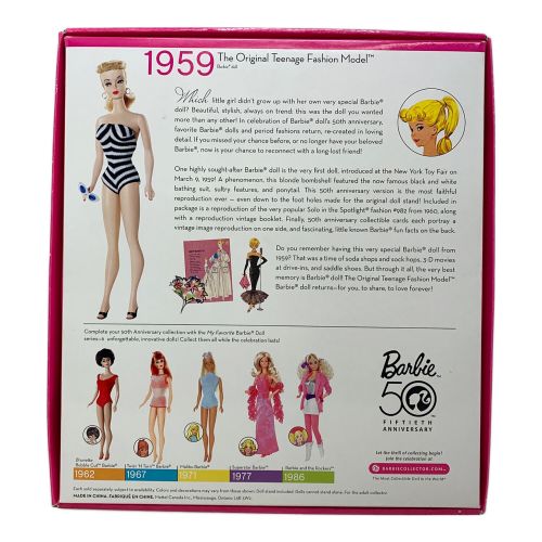 バービー人形 MY FAVORITE BARBIE 50th 復刻