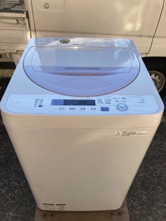 SHARP (シャープ) 全自動洗濯機 84 5.5kg ES-GE5A-V 2017年製 クリーニング済 50Hz／60Hz
