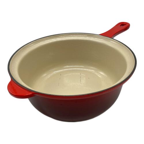 LE CREUSET (ルクルーゼ) 片手鍋 22cm レッド マルチファンクション