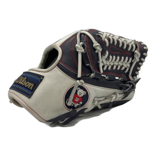 Wilson (ウィルソン) 右投げ用　グローブ ネイビー×ホワイト