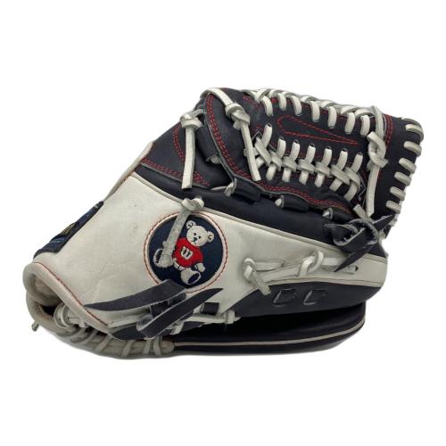 Wilson (ウィルソン) 右投げ用　グローブ ネイビー×ホワイト