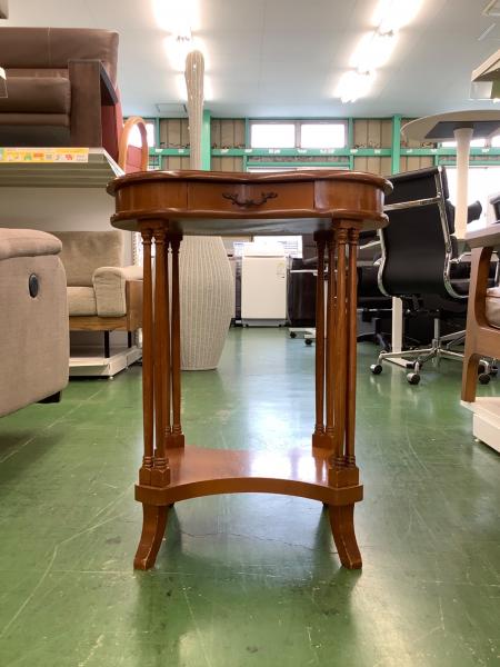 サイドテーブル 象嵌細工/イタリア製 オーバルコンソール|トレファク サイドテーブル 象嵌細工/イタリア製 オーバルコンソール|トレファク