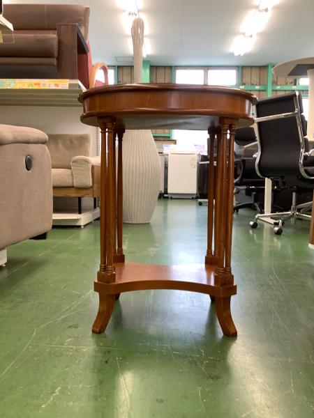 サイドテーブル 象嵌細工/イタリア製 オーバルコンソール｜トレファク