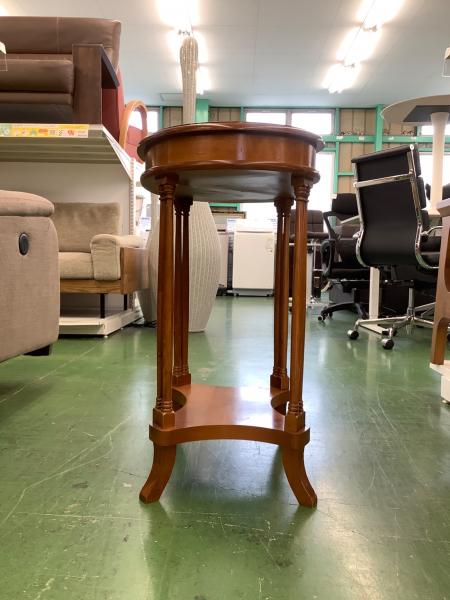 サイドテーブル 象嵌細工/イタリア製 オーバルコンソール｜トレファク