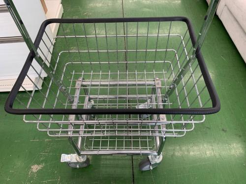 ランドリーカート シルバー×ブラック キャスター付