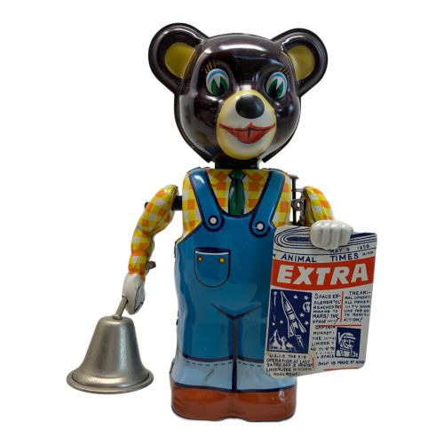 T.K.TOYS製 ブリキおもちゃニュースクマ