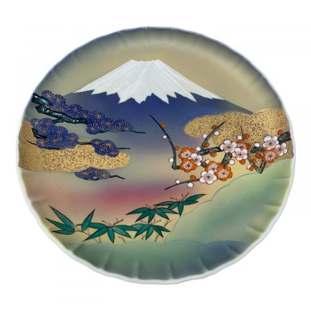 華山萬右衛門窯 飾り皿 黄金富士 華山萬右衛門窯 飾り皿 黄金富士｜トレファクONLINE