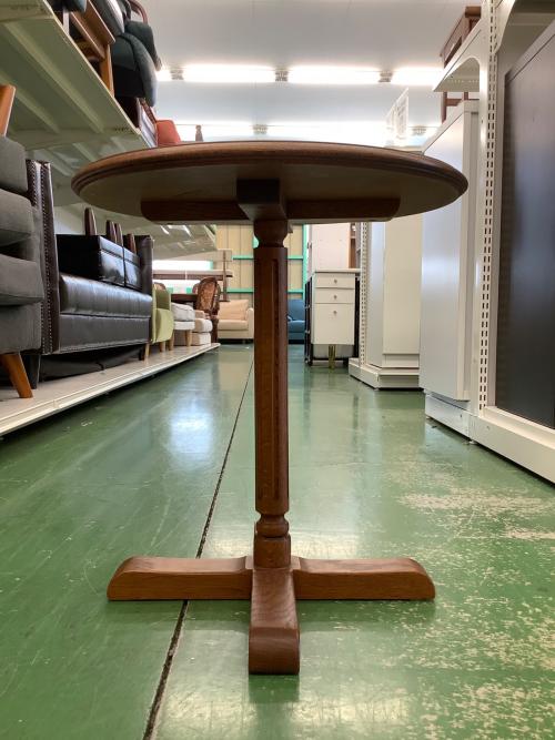 Najico (ナジコ) サイドテーブル ブラウン ジャパンビンテージ ラウンド オーク材 FIVESTARS by najico