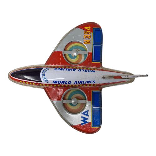 WORLD AIRLINE ブリキ飛行機 男の子おもちゃ WORLD AIRLINE