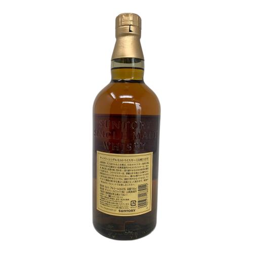 サントリー ジャパニーズウィスキー シングルモルト 700ml 山崎 12年 未開封