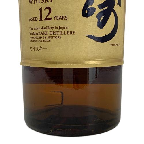 サントリー ジャパニーズウィスキー シングルモルト 700ml 山崎 12年 未開封