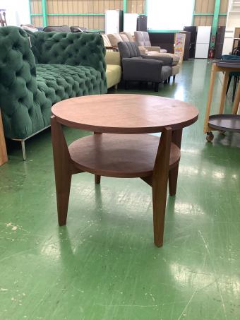 KARF (カーフ) サイドテーブル ブラウン 196 ラウンド WEAVE