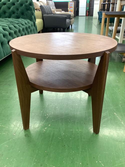 KARF (カーフ) サイドテーブル ブラウン 196 ラウンド WEAVE