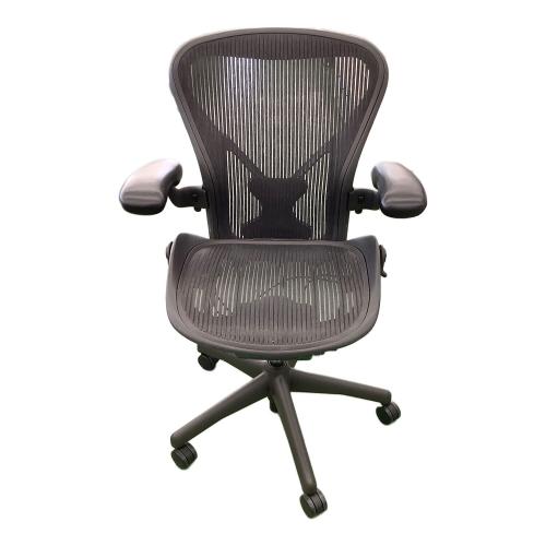 Herman Miller (ハーマンミラー) ワークチェアー ブラック クラシック グラファイトベース クッション劣化 32 AE123AWB