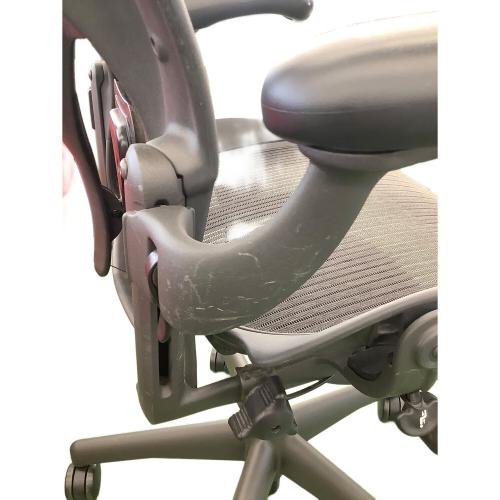 Herman Miller (ハーマンミラー) ワークチェアー ブラック クラシック グラファイトベース クッション劣化 32 AE123AWB