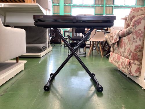 昇降式テーブル ブラウン