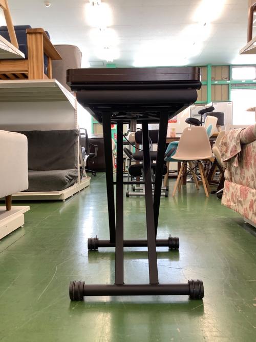 昇降式テーブル ブラウン