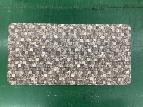 昇降式テーブル ブラウン