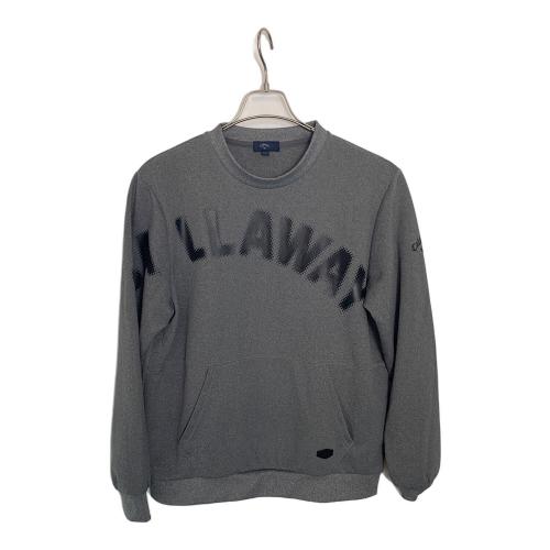 Callaway (キャロウェイ) ゴルフウェア(トップス) メンズ SIZE L グレー ロゴプリントダンボールスウェット C24217106