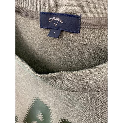 Callaway (キャロウェイ) ゴルフウェア(トップス) メンズ SIZE L グレー ロゴプリントダンボールスウェット C24217106