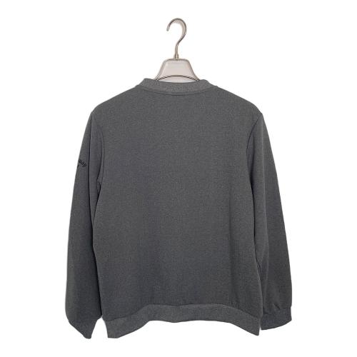 Callaway (キャロウェイ) ゴルフウェア(トップス) メンズ SIZE L グレー ロゴプリントダンボールスウェット C24217106