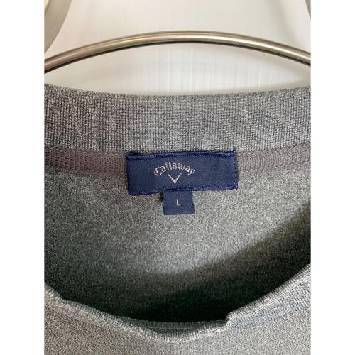 Callaway (キャロウェイ) ゴルフウェア(トップス) メンズ SIZE L グレー ロゴプリントダンボールスウェット C24217106