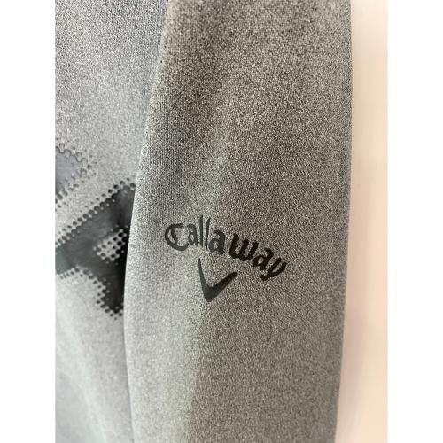 Callaway (キャロウェイ) ゴルフウェア(トップス) メンズ SIZE L グレー ロゴプリントダンボールスウェット C24217106