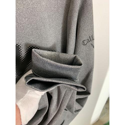Callaway (キャロウェイ) ゴルフウェア(トップス) メンズ SIZE L グレー ロゴプリントダンボールスウェット C24217106