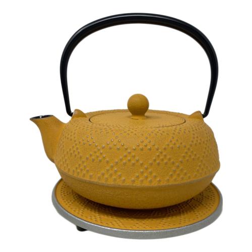 ENCHAN THE JAPON 南部鉄器カラーポット イエロー KOSHI アラレ ミモザ