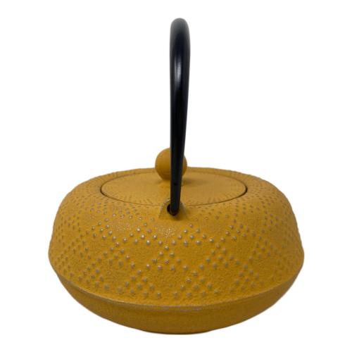 ENCHAN THE JAPON 南部鉄器カラーポット イエロー KOSHI アラレ ミモザ