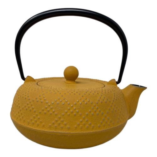 ENCHAN THE JAPON 南部鉄器カラーポット イエロー KOSHI アラレ ミモザ